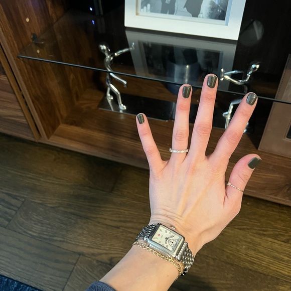 Michele Deco Diamond Watch – Silver with Mother of Pearl Face - Picture 15 of 15